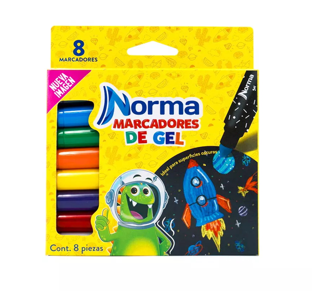 Plumones Grafigel Norma 8 Pzas Drop 009