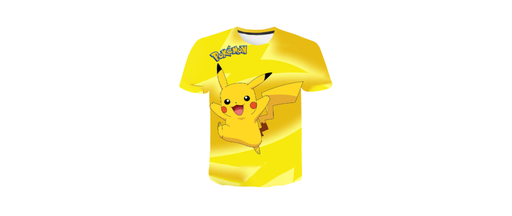 [2016074786] Playera de picachu Pokemon amarilla