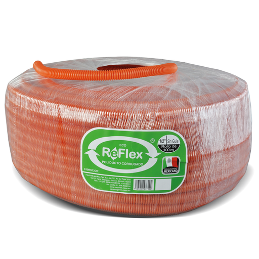 [610PS12OR] Poliducto corrugado NexFlex 1/2" sin guia(Naranja) 100 mts