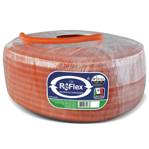 [610PS36OR] Poliducto corrugado NexFlex 3/4" sin guia (Naranja) 100 mts