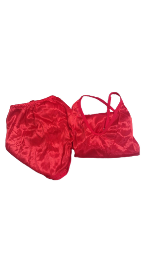 [1876578273] Pijama Sexy Tela Roja M