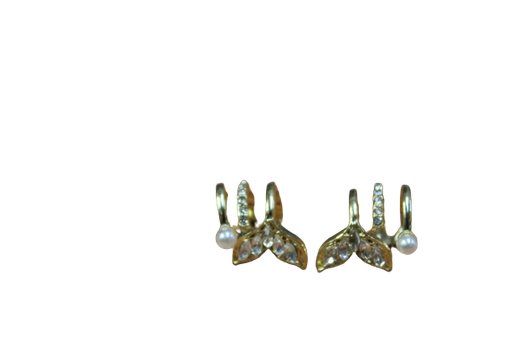 [1879000135] Cubre Oreja Cola De Sirena Dorado