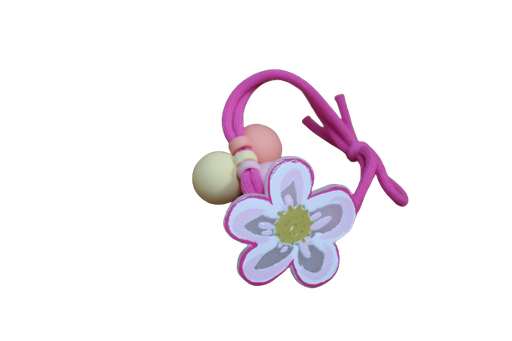 [1885701667] Ligas Para Cabello De Colores Con Figuras Y Bolas Color Mate rosa