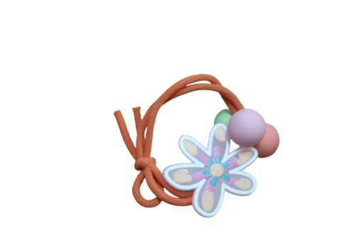 [1885701667] Ligas Para Cabello De Colores Con Figuras Y Bolas Color Mate naranja