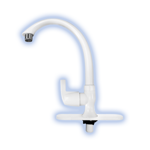 [FL4431] Llave Fleximatic 4431 Para Fregadero ABS Color Blanco 1/4 De Vuelta