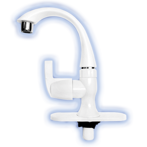 [FL4429] Llave Fleximatic 4429 Para Lavabo ABS Color Blanco 1/4 De Vuelta