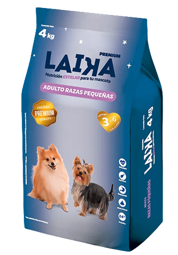 [MNALKARZ4K] Laika Premium Adulto Razas Pequeñas 4kg MNA