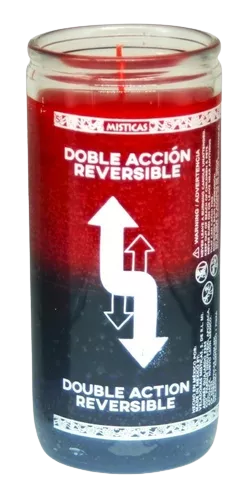 [M5008] Reversible 14 dias Negro-Rojo Veladora Mistica 5008