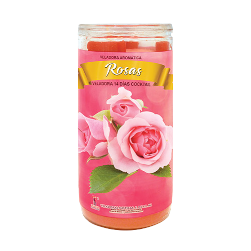 [M5146] Rosas 14 dias Rosa Veladora Mistica 5146