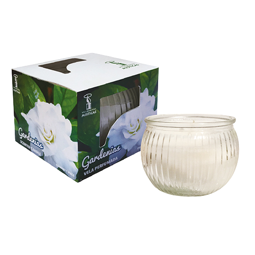 [M0334] Gardenia Roma Blanca Veladora Mistica 0334