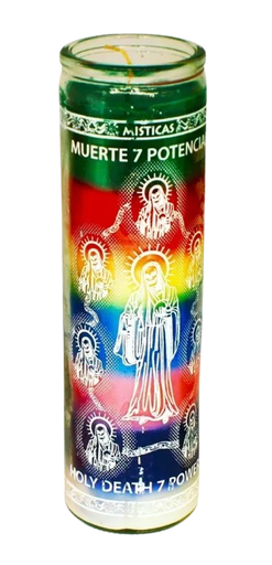[M7599] Muerte 7 Potencias 105 Parafina Veladora Mistica 7599