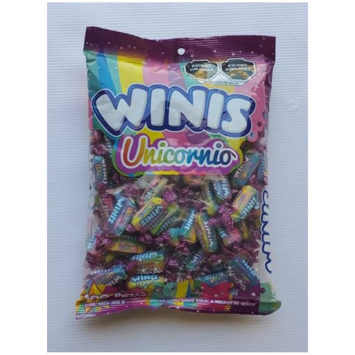 [WUNI100] Winis Unicornio Suave Sabor a Azúcar 100P/Z