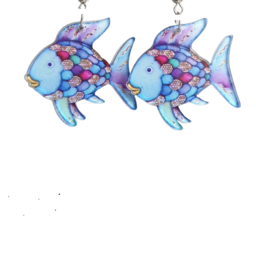 [ARP07] Arete De Pescado Con Escamas De Colores