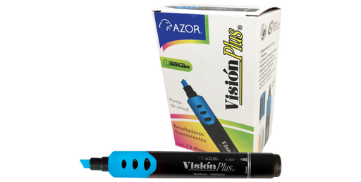 [540] Marcadores Visión Plus Fluorescentes Azul Drop 009