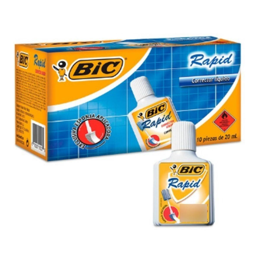 [5896] Corrector Líquido Solvente 20 Ml. / 10 Pzas. Drop 009