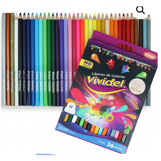 [308] Colores Largos Redondos 36 Colores Drop 009