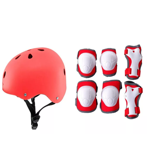 [981020783] Set De Protección Con Casco,Muñequeras Y Coderas Drop002