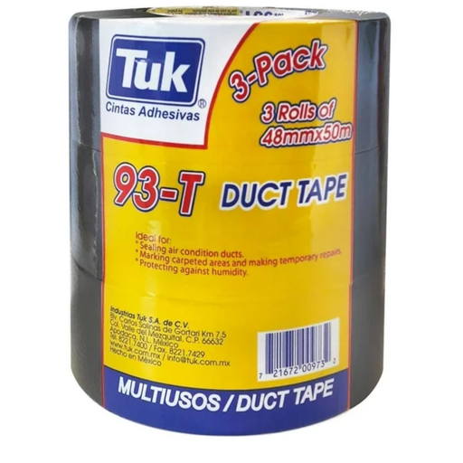 [659302] Cinta para Ducto 3 Rollos de 48mm x 50m  Drop 002